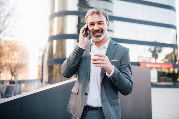 istock Businessman talking on phone 1131345551