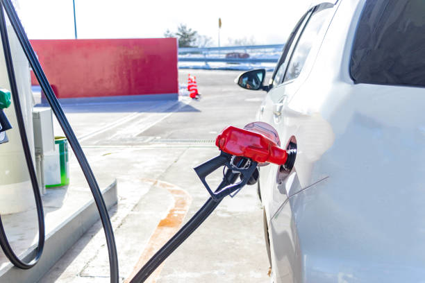 istock Car refueling on a petrol station 1131347213