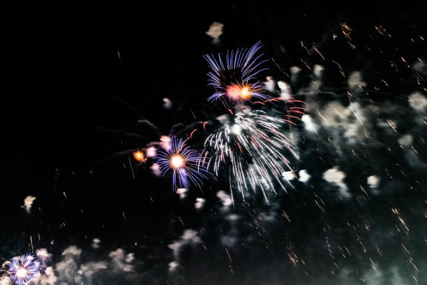 istock Explosion of multi-colored fireworks in Dubai against the night sky on a new year celebrations holidays 1131349498