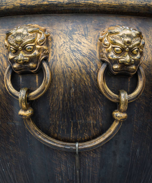 istock Beijing Forbidden City Brass Lion Head Statue 1131350390