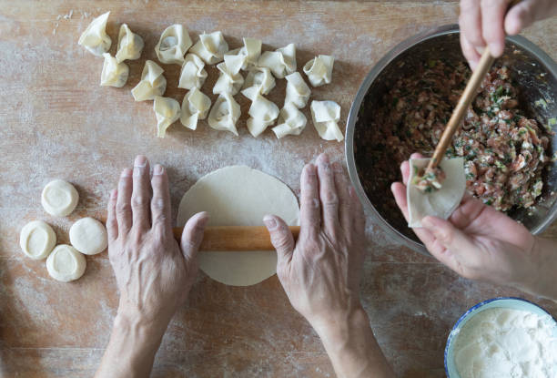 istock Homemade Cooking chinese Ravioli (Huntun Yuntun Wonton) 1131350435