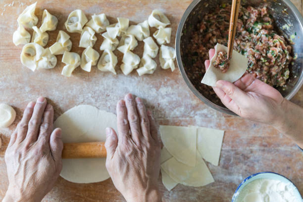 istock Homemade Cooking chinese Ravioli (Huntun Yuntun Wonton) 1131350470