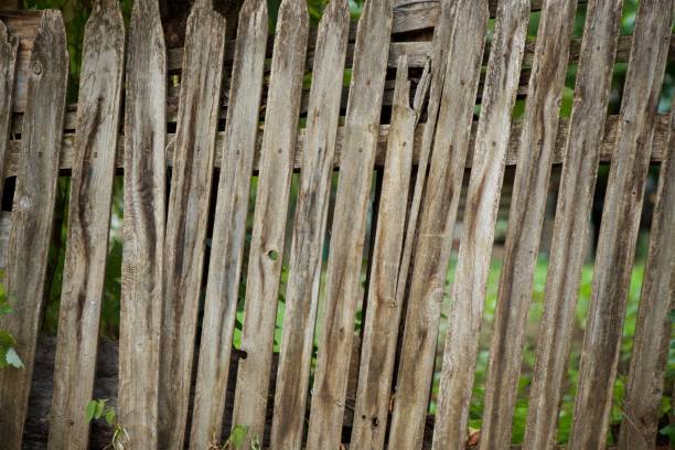 istock The old rickety fence 1131351082