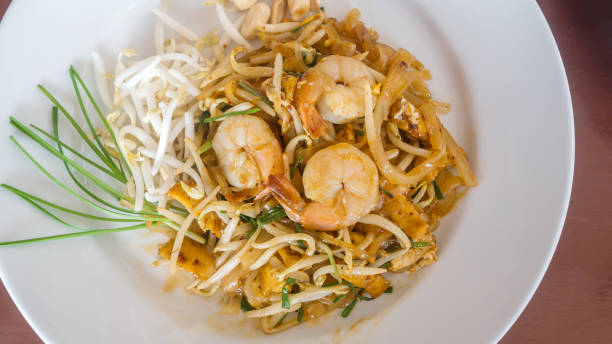 istock pad thai noodles - Birds Eye View 1131354864