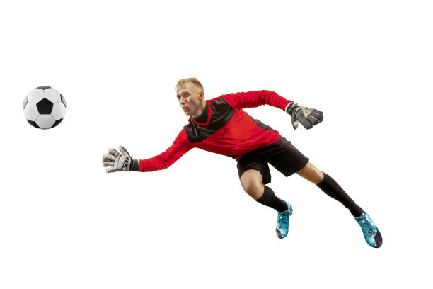 istock One soccer player goalkeeper man catching ball 1131357741