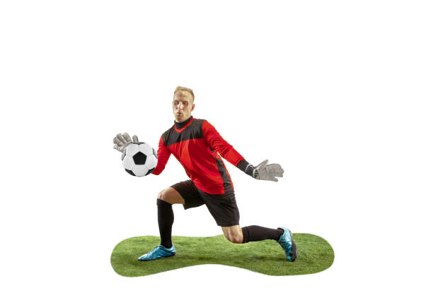 istock One soccer player goalkeeper man catching ball 1131357750