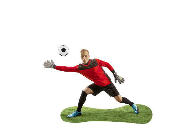 istock One soccer player goalkeeper man catching ball 1131357760