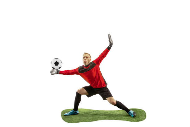 istock One soccer player goalkeeper man catching ball 1131357785