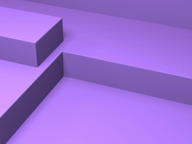 istock 3d Minimalist geometrical abstract background, pastel colors, 3D render. 1131359769