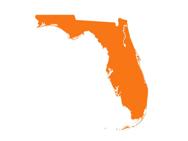 Florida map vector illustration of Florida map florida stock illustrations