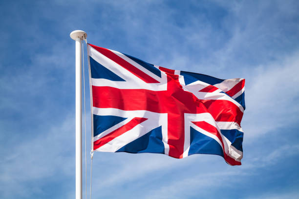 flag of the united kingdom - british flag imagens e fotografias de stock