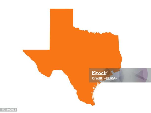 Texas Haritası Stok Vektör Sanatı & Teksas‘nin Daha Fazla Görseli - Teksas, Harita, Taslak - Şekil