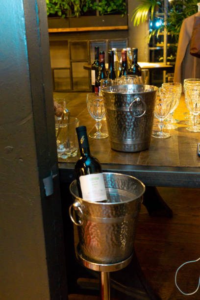 istock bottle of wine in ice bucket 1131363082