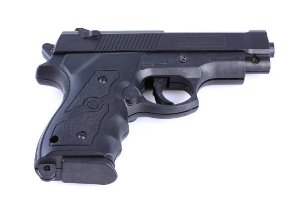 istock Toy Gun isolated on white background 1131364224