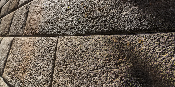 Granite blocks in the ancient fortress of the Incas are adjusted to each other with a minimum gap in which even the razor blade will not fit.