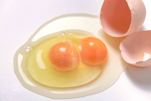 double-jaune - two eggs photos et images de collection