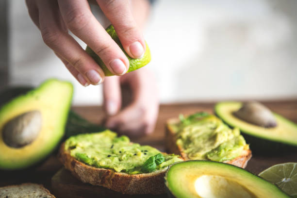 istock Fresh tomato and avocado sandwich 1131365590