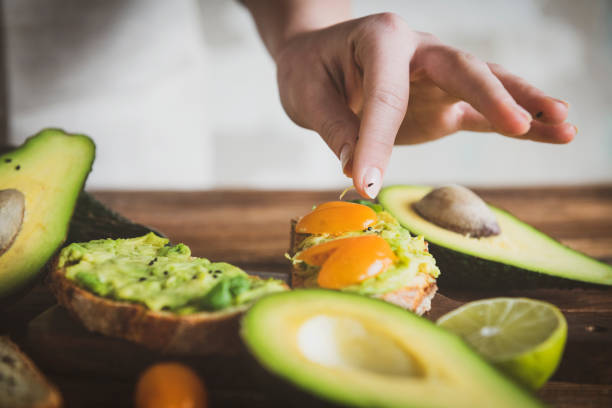 istock Fresh tomato and avocado sandwich 1131365682