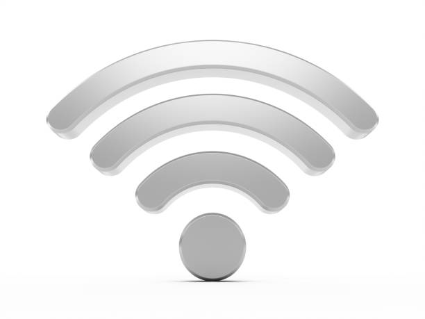istock 3D Rendering Metal Wifi Wireless Network Symbol isolated on white background 1131366654