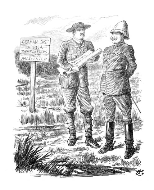istock British satire comic cartoon illustrations - German East Africa - illustration 1131367333