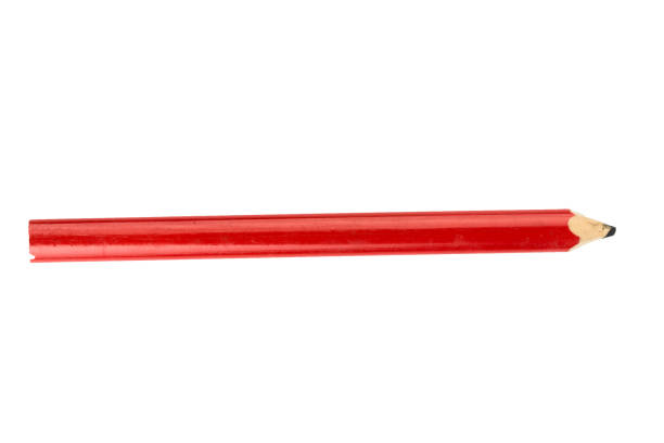 istock red Pencil stub isolated on white background 1131374080