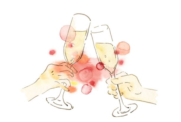 Champagne Champagne
Two people who toast on the memorial day 手 stock illustrations