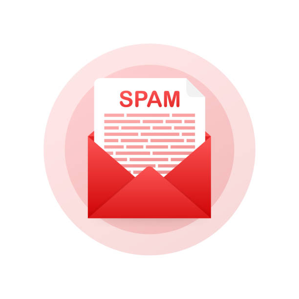 No spam. Spam Email Warning. Concept of virus, piracy, hacking and security. Envelope with spam. Vector illustration. No spam. Spam Email Warning. Concept of virus, piracy, hacking and security. Envelope with spam. Vector stock illustration. spam meat stock illustrations