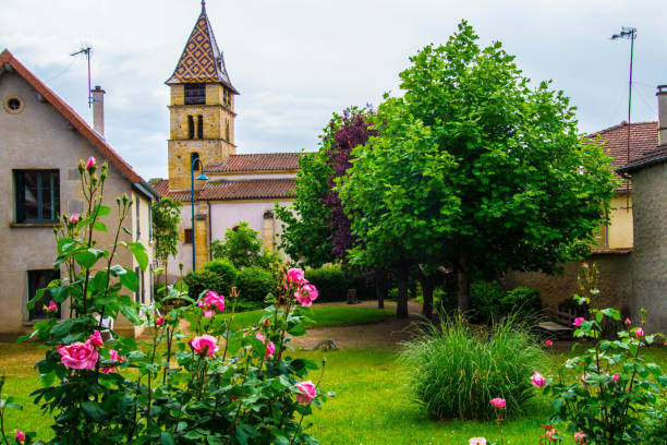 typical village of Loire in the forez