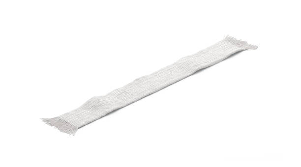 istock Blank white wool knitted scarf mockup, isolated, side view 1131379633