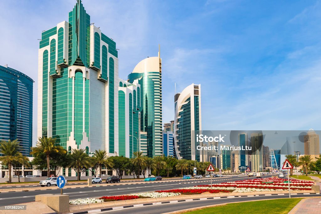 Doha Arab Doha City View Qatar Stock Photo - Download Image Now - Arab Culture ...