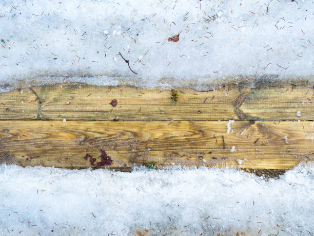 istock old aged vintage surface in winter with snow 1131385795