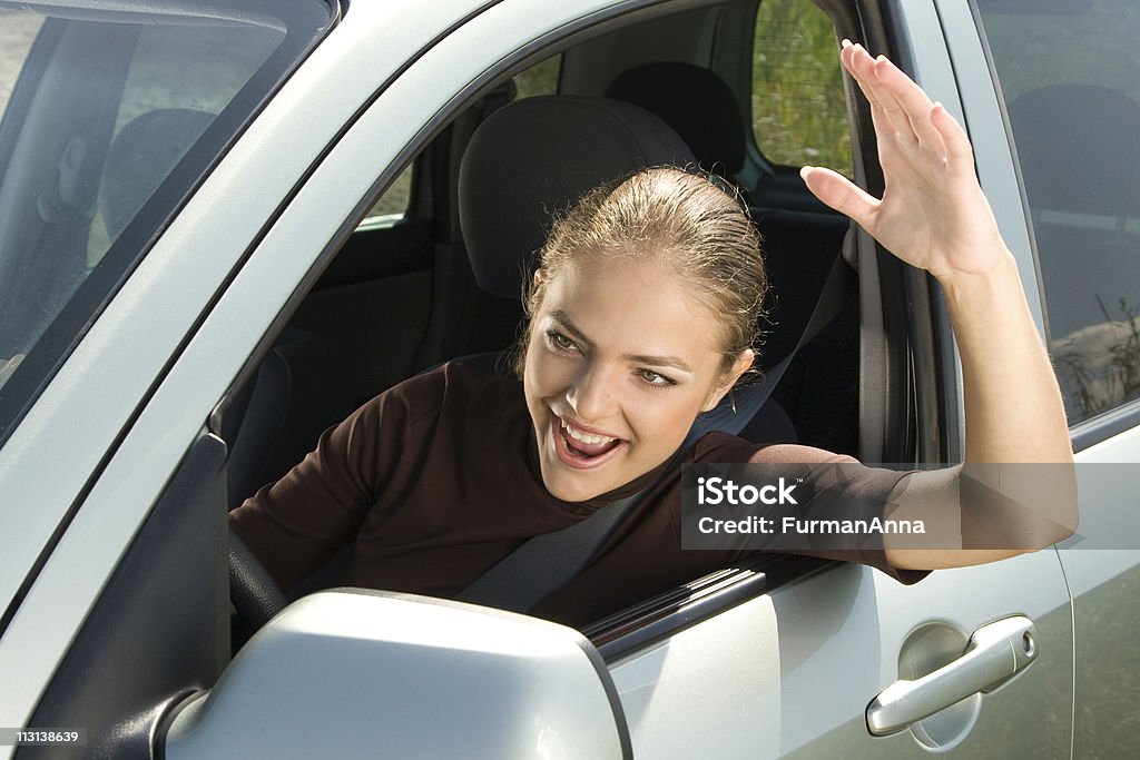 Driver di Road rage. - Foto stock royalty-free di Abbigliamento casual