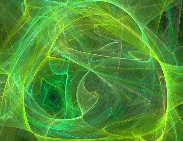 istock image of one Digital Fractal on Black Color 1131386474