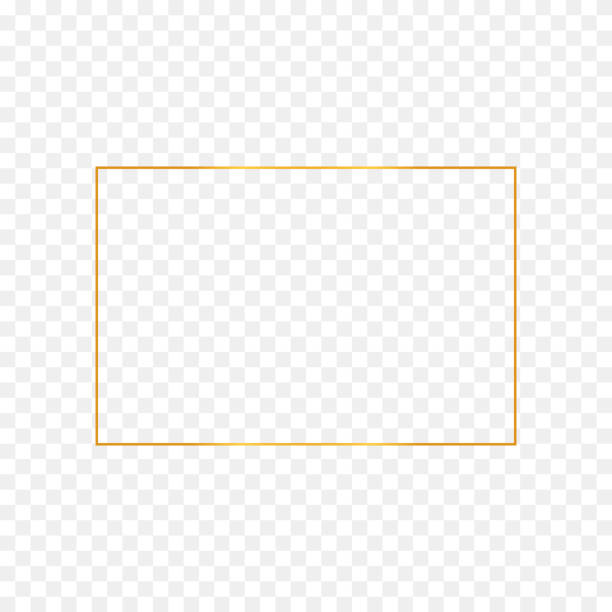 ilustrações de stock, clip art, desenhos animados e ícones de abstract gold rectangle frame - photography isolated background objects isolated isolated objects