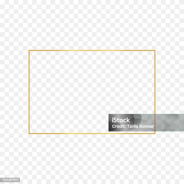 Abstract Gold Rectangle Frame Stock Illustration - Download Image Now - Gold - Metal, Gold Colored, Border - Frame