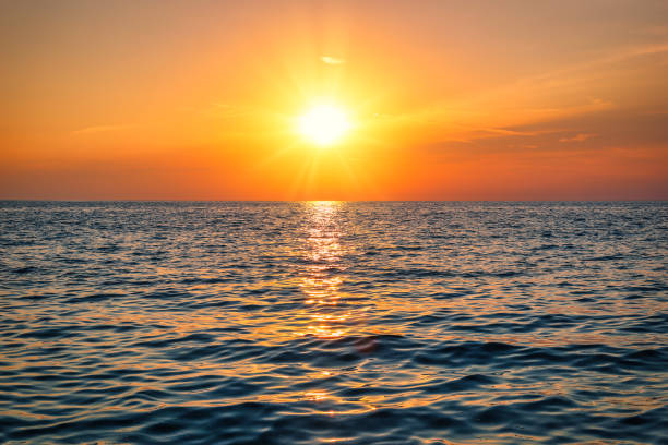 istock Beautiful sunset over the sea 1131388289