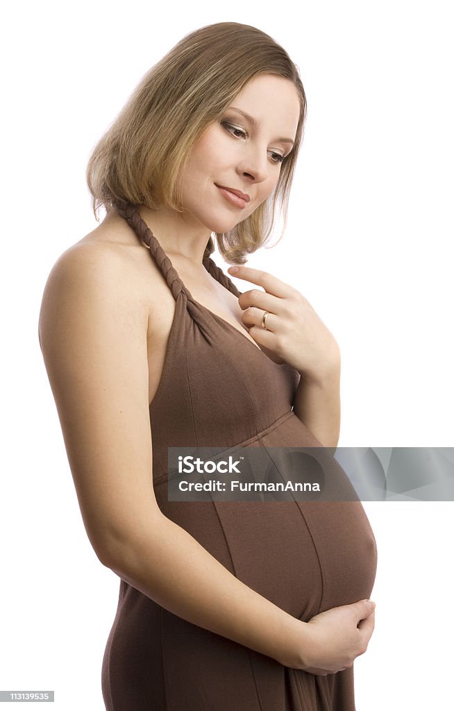 Jovem mulher grávida - Foto de stock de 20 Anos royalty-free
