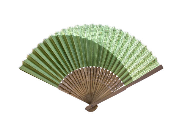 istock Japanese folding fan isolated on white background 1131395779