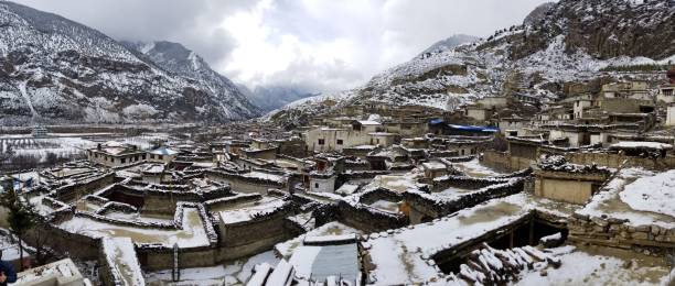 marpha (marpha) - muktinath zdjęcia i obrazy z banku zdjęć