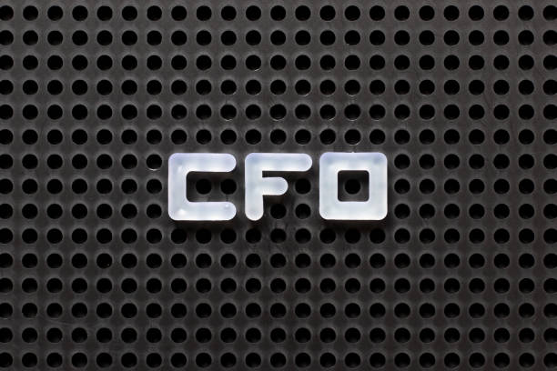 istock Black color pegboard with white letter in word CFO (Abbreviation of Chief Financial Officer) 1131396936