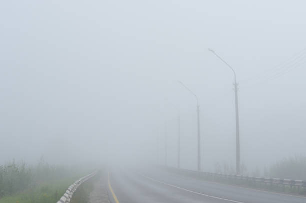 istock The road by the fog. 1131397183