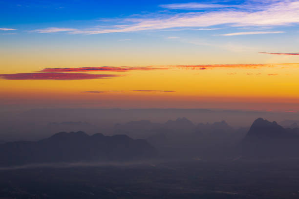 istock Sunset in Phu Kradueng National Park, Thailand 1131397598