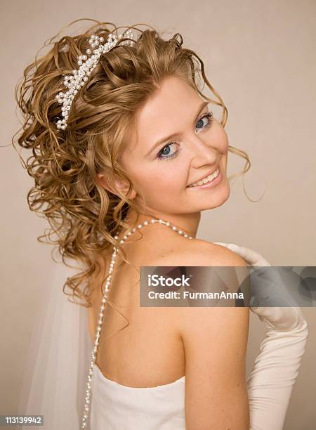 Bride With Hand Near Her Shoulder Xl Stock Photo - Download Image Now - Adult, Adults Only, Beautiful People
