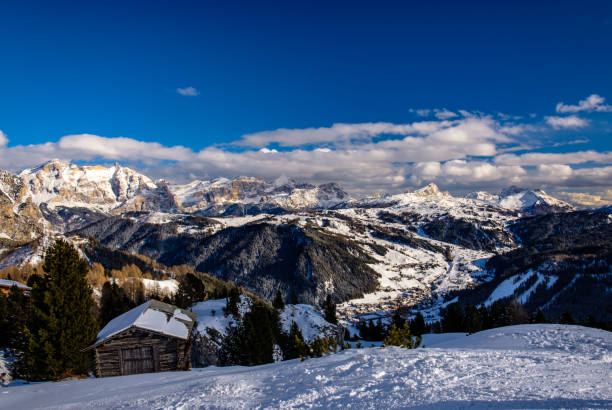 istock Winter sunset in the italian alps 1131404223