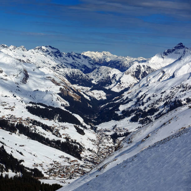 istock Skiing in Lech am Arlberg, Austria 1131407058
