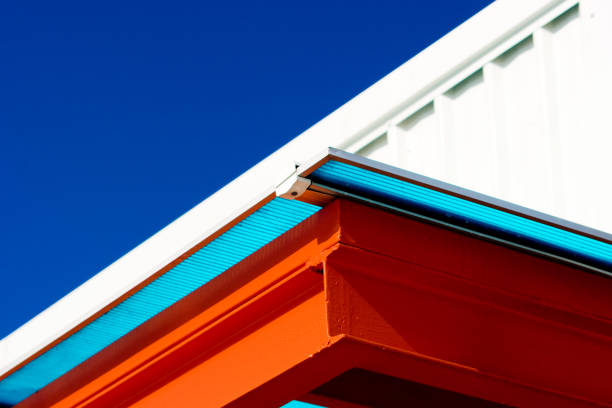 istock Modern colorful roof top 1131407624