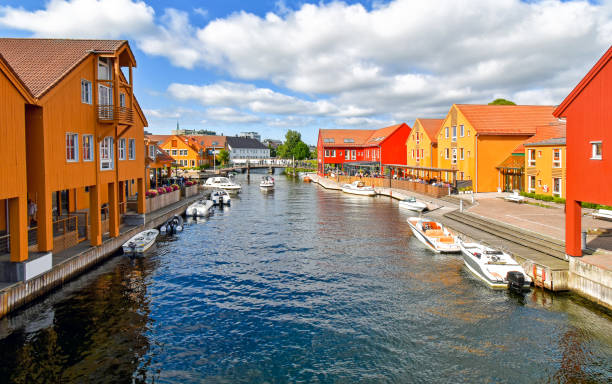 Fiskebrygga district in Kristiansand, Norway