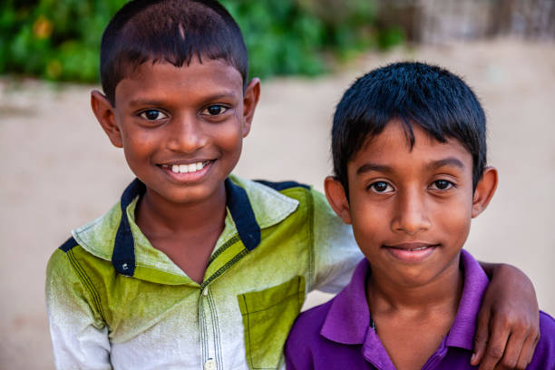 istock Sri Lankan young boys posing on the beach, Ceylon 1131412064
