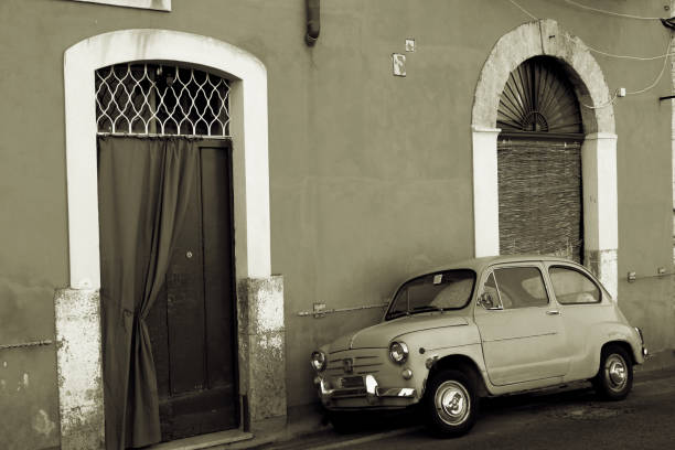 istock Vintage car - Black and White Hi Quality Image 1131413242