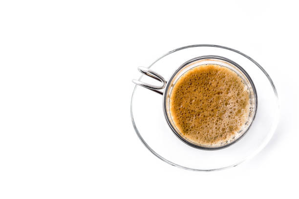 istock Close up fresh coffee glass 1131414783